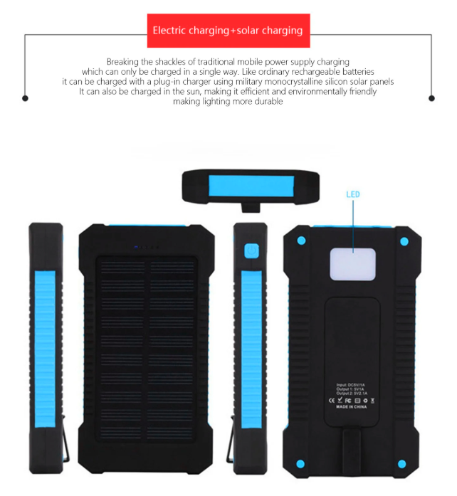 Waterproof Solar Powerbank