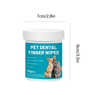 Pet Eye and Dental Finger Wipes