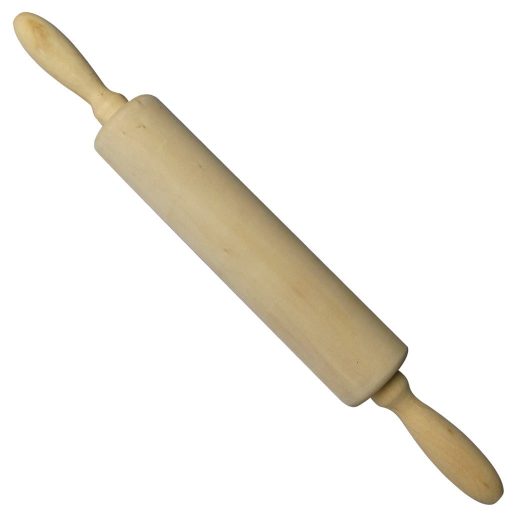 Christmas Elk Embossed Wooden Rolling Pin – Laser-Engraved Cookie Dough Roller for Festive Baking