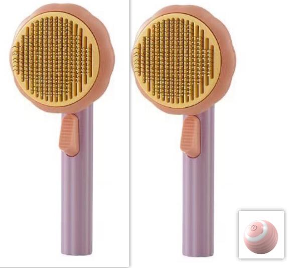 Pumpkin Pet Hair Remover Brush – Gentle Cat & Dog Grooming Comb for Easy Shedding Control
