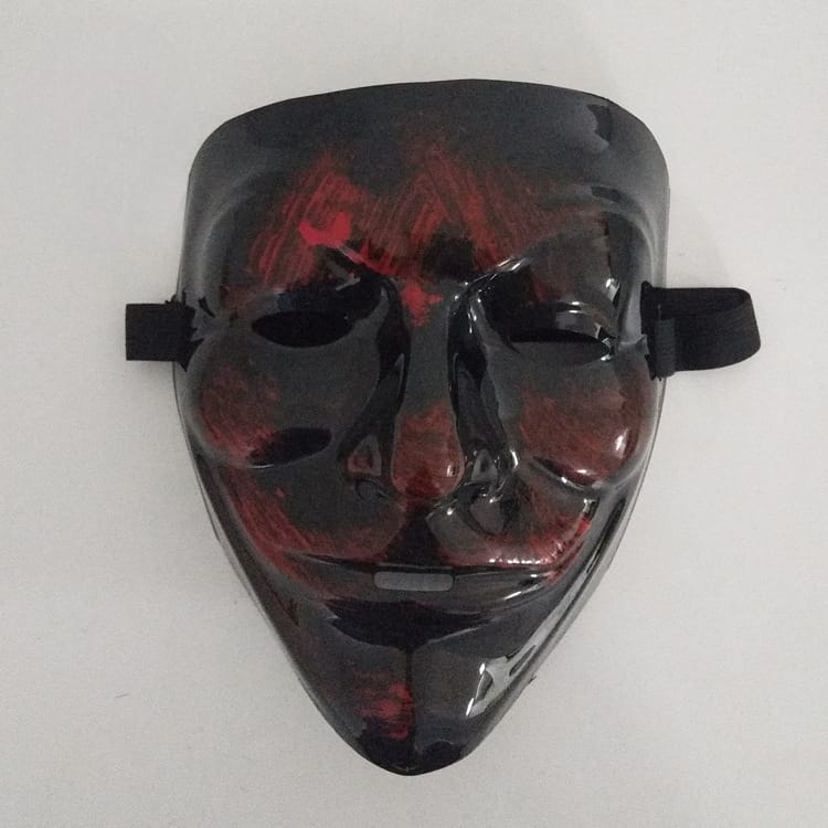 led luminous mask halloween dress up props EL luminous mask masquerade party cold light strip ghost mask