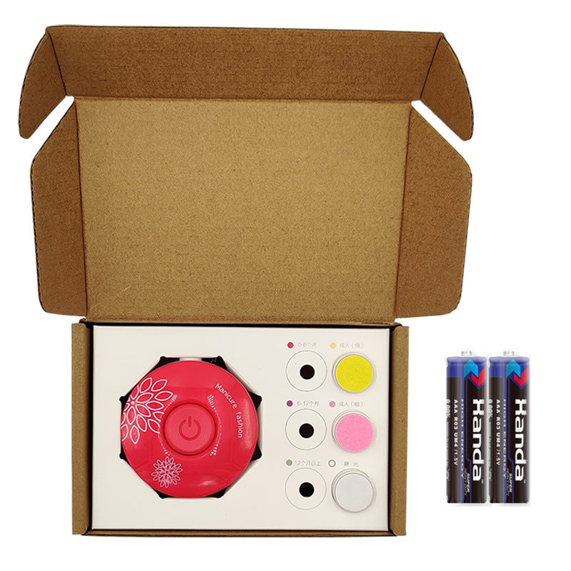 Karina Rose Red Electric Nail Polisher – Adult 3 Grinding Heads | Gentle Baby & Women’s Manicure Tool