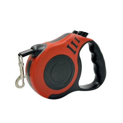 Automatic Retractable Dog Leash – 3M/5M Nylon Pet Walking Leash with Bone-Design Handle (Coffee)