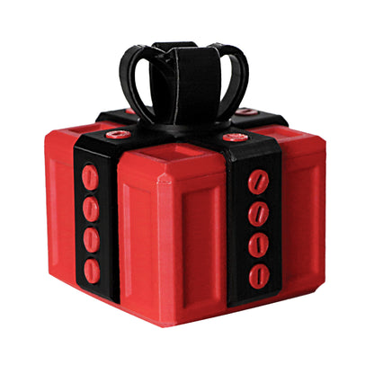 Annoying Gift Box 6 cm – Funny 3D-Printed Christmas Prank Gift and Novelty Toy in Red and Blue