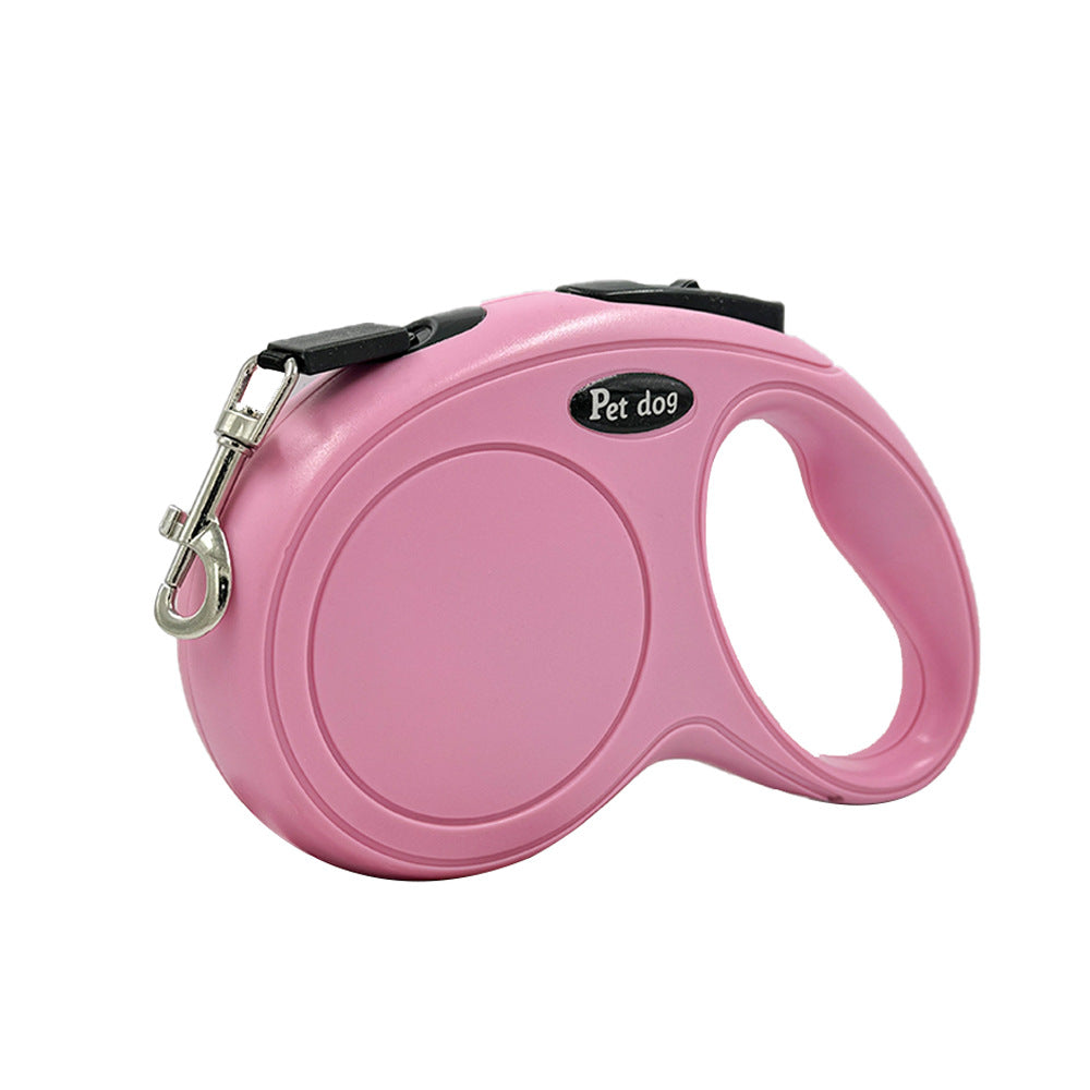 Automatic Retractable Dog Leash – 3M/5M Nylon Pet Walking Leash with Bone-Design Handle (Coffee)