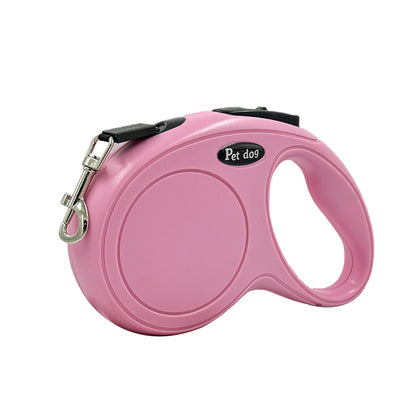 Automatic Retractable Dog Leash – 3M/5M Nylon Pet Walking Leash with Bone-Design Handle (Coffee)