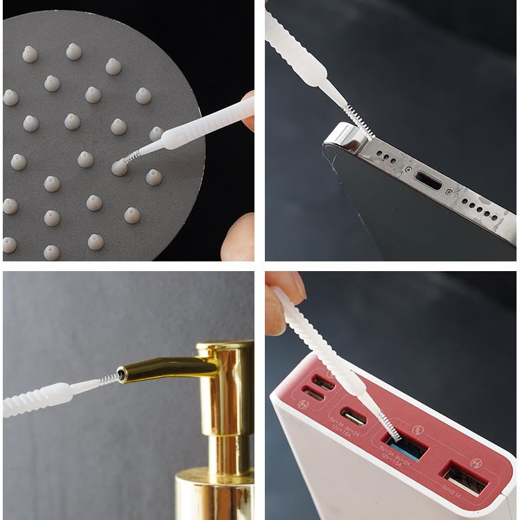 Mini Shower Head Cleaning Brush – Nozzle Unclogging Needle for Small Holes, Gaps and Bathroom Fixtures