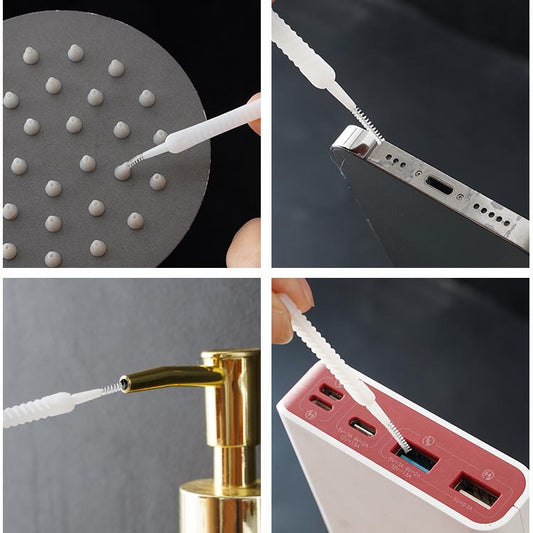 Mini Shower Head Cleaning Brush – Nozzle Unclogging Needle for Small Holes, Gaps and Bathroom Fixtures