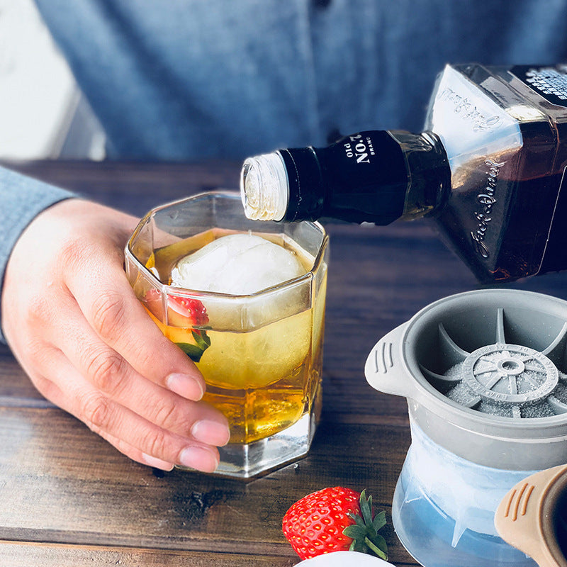 Silicone Ice Ball Mold – Reusable Round Ice Cube Maker for Whisky, Cocktails, Home and Dormitory Use