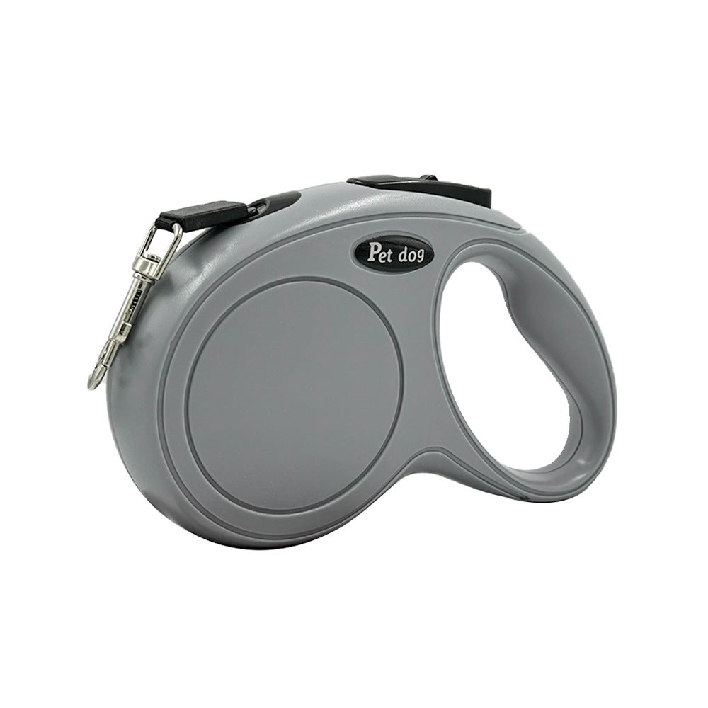 Automatic Retractable Dog Leash – 3M/5M Nylon Pet Walking Leash with Bone-Design Handle (Coffee)