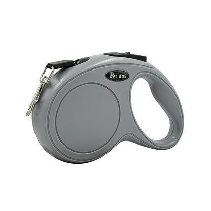 Automatic Retractable Dog Leash – 3M/5M Nylon Pet Walking Leash with Bone-Design Handle (Coffee)