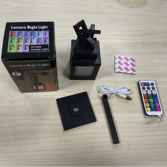 Minecraft Soul Lantern Pixel Wall Lamp Remote Control Color-Changing LED Ambient Light Game Peripheral Creative Decor Light