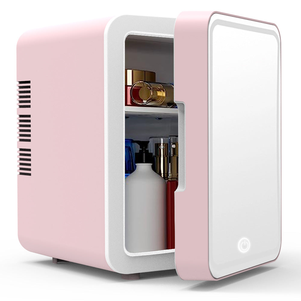 Mini Fridge With Dimmable LED Light Mirror