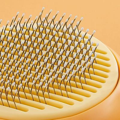 Pumpkin Pet Hair Remover Brush – Gentle Cat & Dog Grooming Comb for Easy Shedding Control