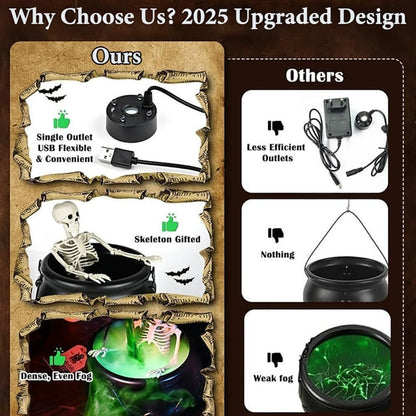 Halloween Gifts Flame Witch Bucket Halloween Decorations Indoor