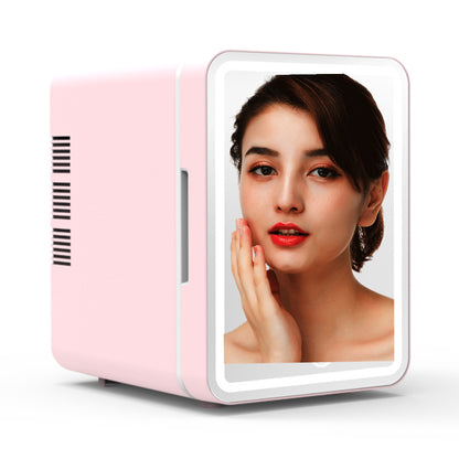 Mini Fridge With Dimmable LED Light Mirror