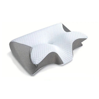Butterfly Memory Foam Cervical Pillow – Slow-Rebound Neck Support Pillow with Pillowcase for Side and Back Sleepers
