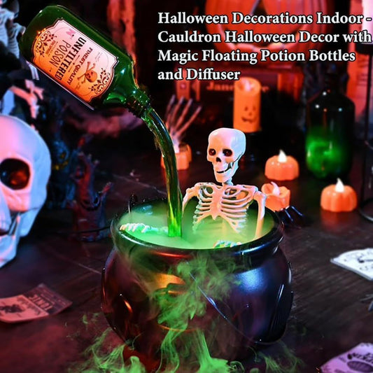 Halloween Gifts Flame Witch Bucket Halloween Decorations Indoor