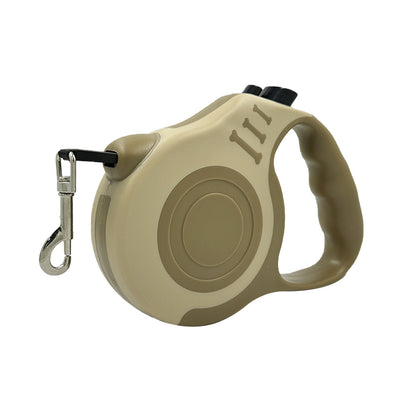 Automatic Retractable Dog Leash – 3M/5M Nylon Pet Walking Leash with Bone-Design Handle (Coffee)