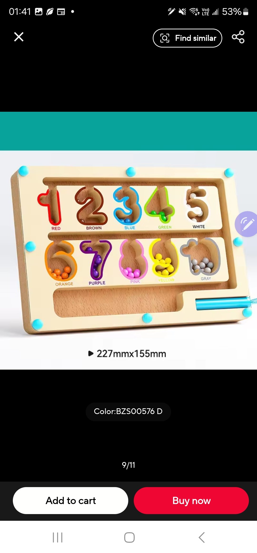 Wooden Magnetic Maze Toy for Children Aged 4–6 – Ice Cream-Themed Educational Logic and Problem-Solving Activity Board