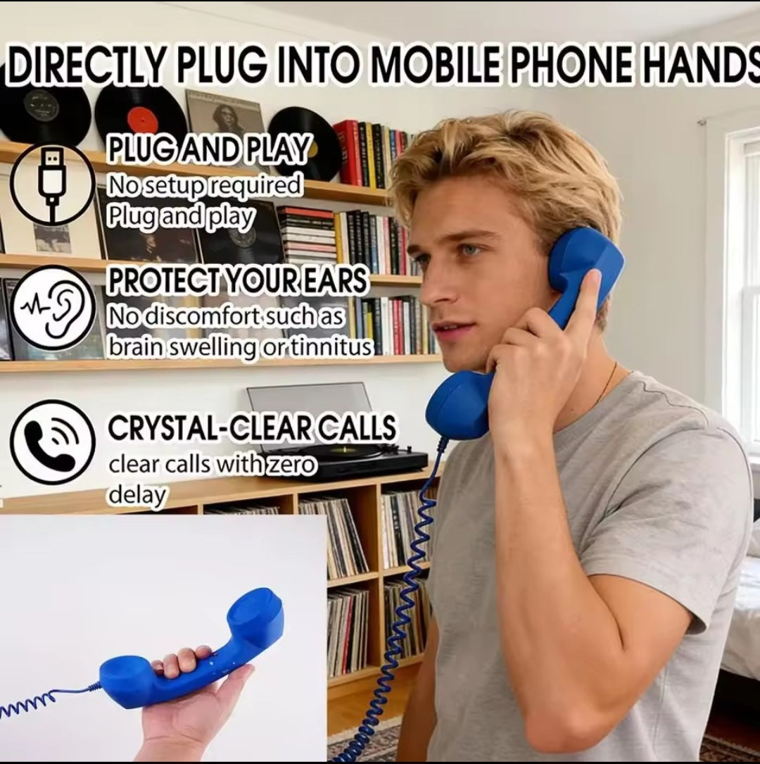 Type-C Retro Telephone Handset