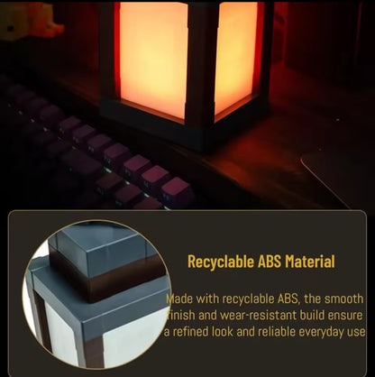 Minecraft Soul Lantern Pixel Wall Lamp Remote Control Color-Changing LED Ambient Light Game Peripheral Creative Decor Light