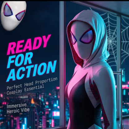 Spider-Man headgear electric blinking luminous mask Miles Halloween cos boy headgear gift toy